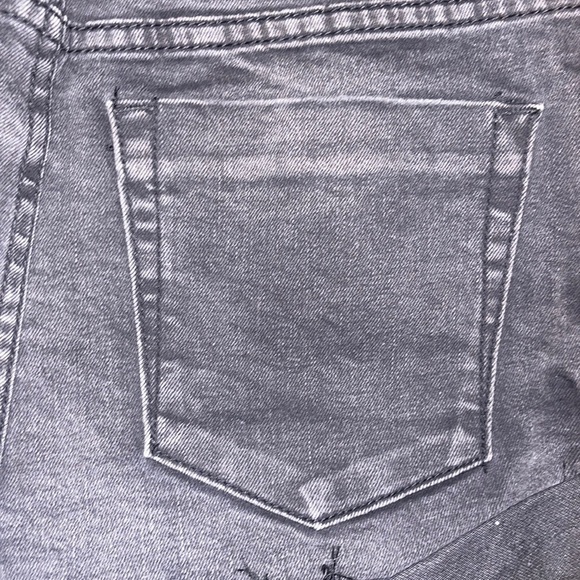 𝅺one TEASPOON Harlets High Waisted Short Size 26 Short Shorts Cuffed Black Wash - Picture 8 of 13